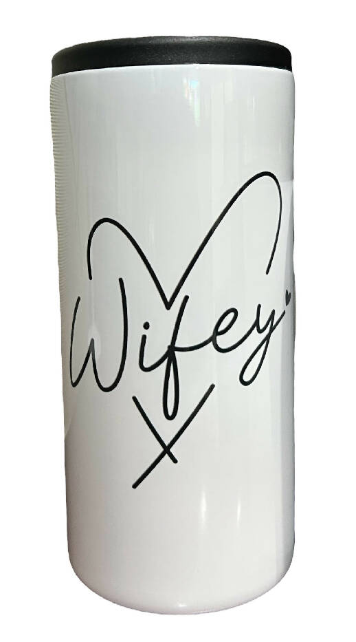 Wifey 12 oz slim can koozie